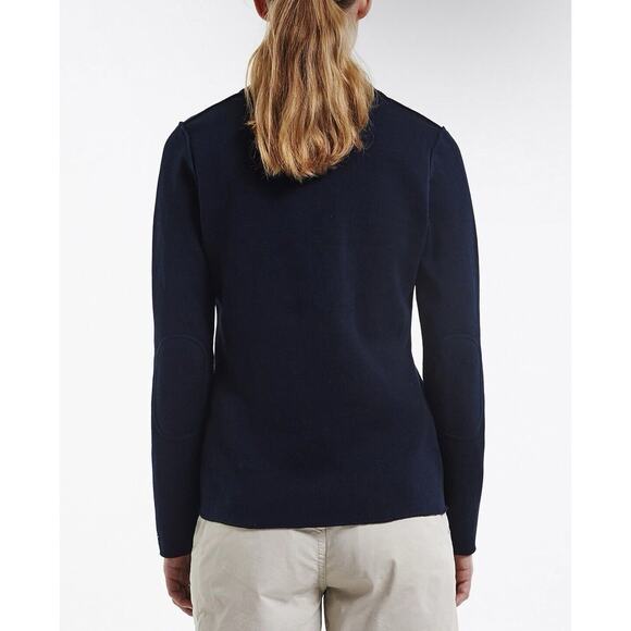 Holbrook Sweden Pernilla Blue Casual Blazer Jacket Elbow Patch Size Medium - Picture 2 of 9